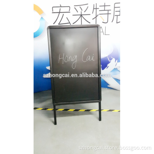 Manufacture black Frame Poster Stand Double Sided Aluminium Frame Outdoor Sign Stand